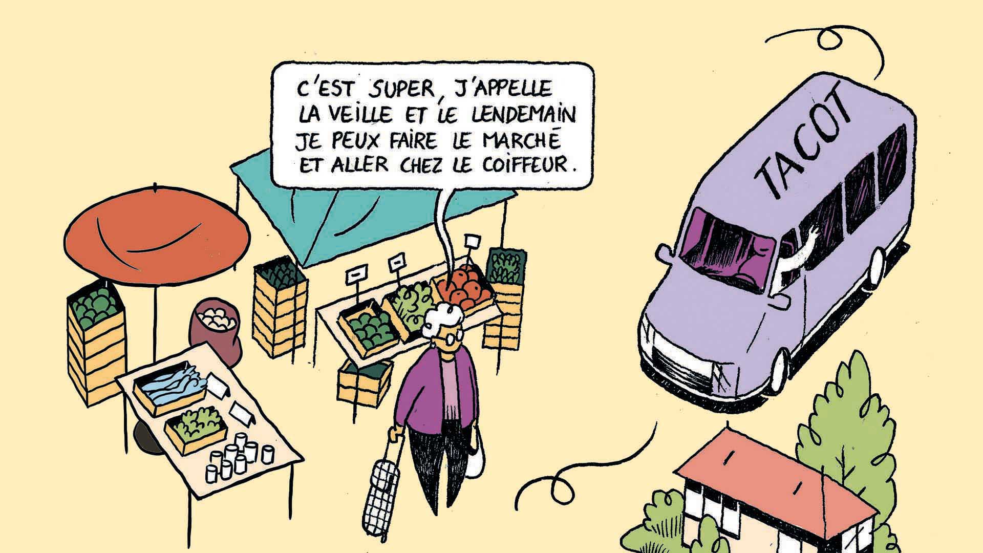 dessin-tacot-solution-transport-a-la-demande